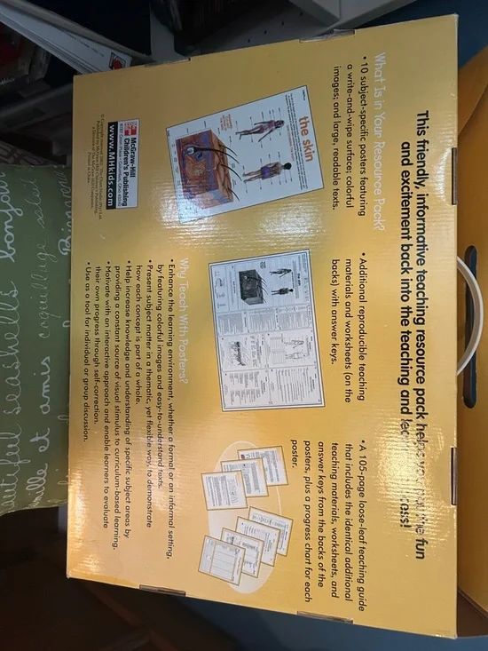 Human Anatomy Posters Set - Yellow - - Picture 8 of 13